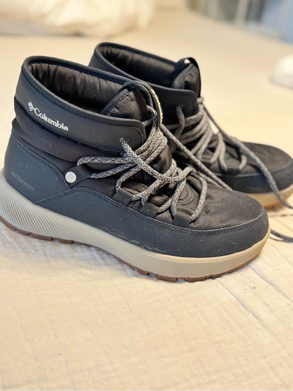 Columbia Winter Trail Omni-Heat Waterproof Snow Boots Black Women’s 7.5